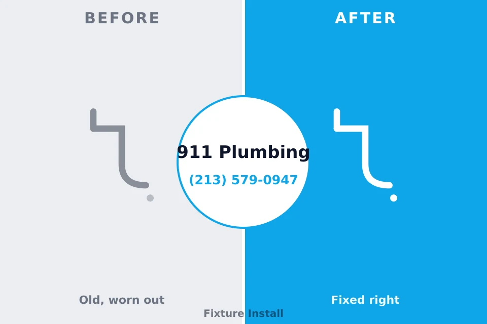 Before and after: plumbing company Baldwin, LA